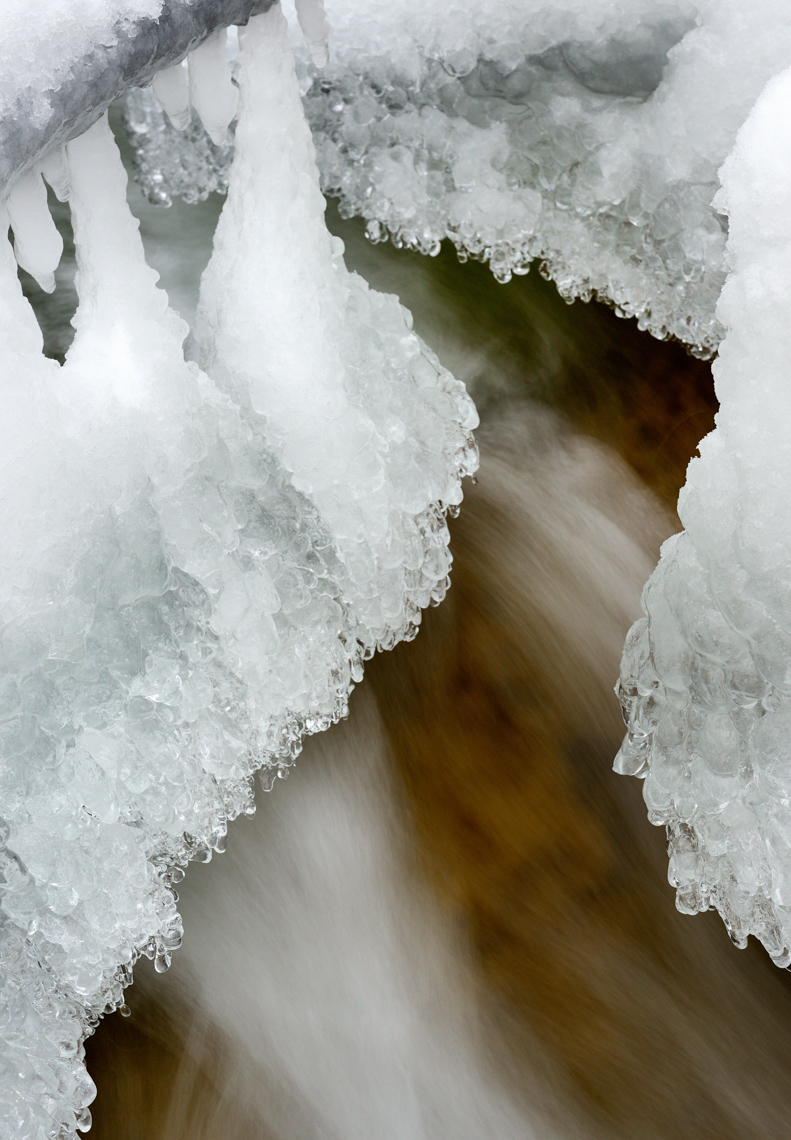 Ice Flow on Slippery Rock Creek (Western PA)