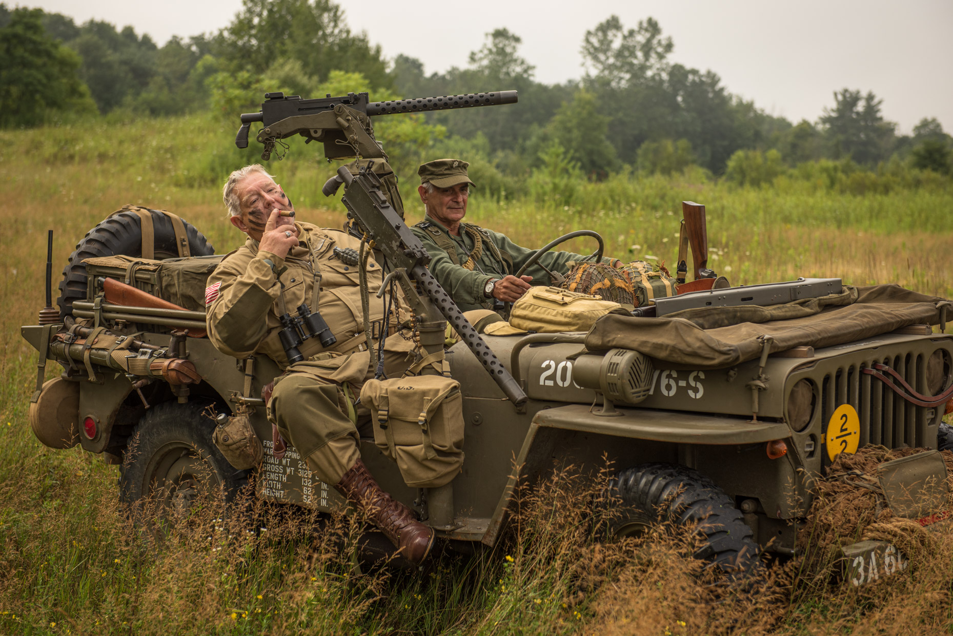 General Patton Impersonator at WWII Reenactment